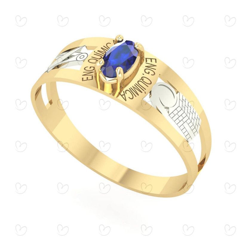 Anel de Formatura em Ouro 18k SECRETUS